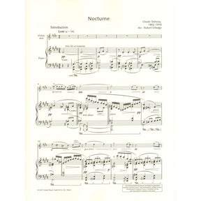 Debussy, Claude - Nocturne for Violin and Piano - Schott Edition