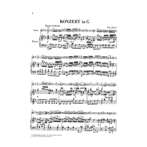 Haydn, Franz Joseph - Concerto No 2 in G Major, Hob VIIa:4 - Violin and Piano - edited by Günter Thomas and Heinz Lohmann - G Henle Verlag