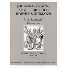Brahms/Dietrich/Schumann - FAE Sonata for Violin and Piano - Edition Peters
