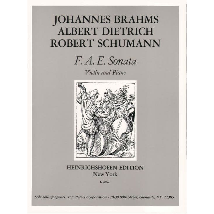 Brahms/Dietrich/Schumann - FAE Sonata for Violin and Piano - Edition Peters