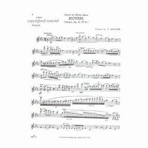 Chopin, Frederic -  Nocturne Eb Major, Op 9, No 2 - arranged for Violin and Piano by Pablo de Sarasate - Carl Fischer