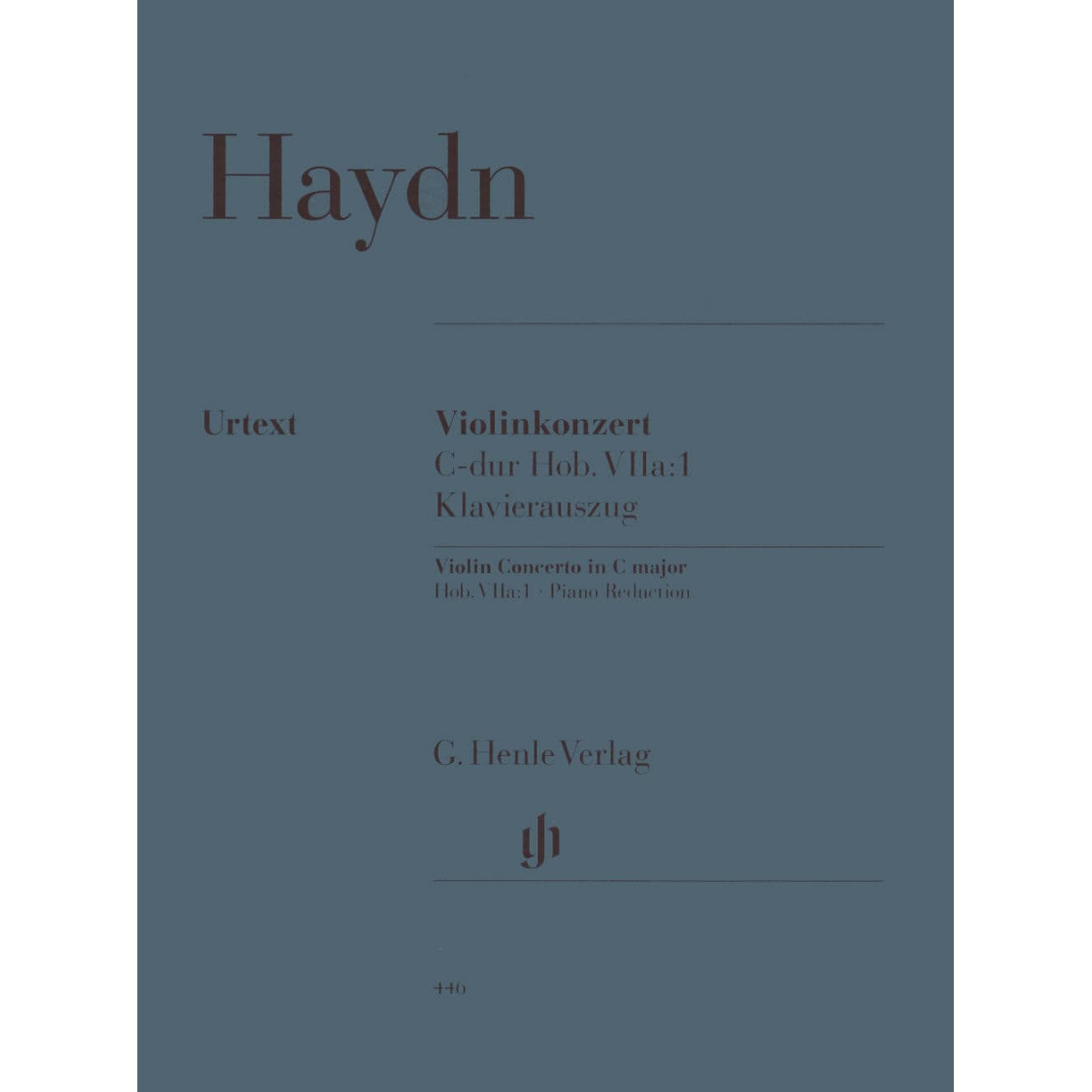 Haydn, Franz Joseph - Concerto No 1 in C Major, Hob VIIa:1 - Violin and Piano - edited by Günter Thomas and Heinz Lohmann - G Henle Verlag URTEXT