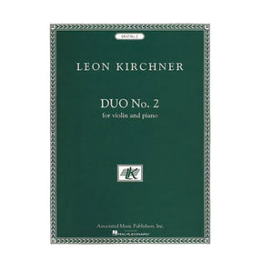 Kirchner, Leon - Duo No 2 for Violin and Piano - Associated Music Publishers