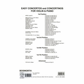 Kuchler, Ferdinand - Concertino in D Major for Violin and Piano, Op 12 - Bosworth