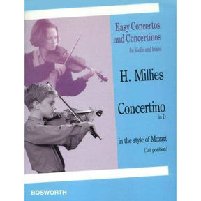 Millies, Hans - Concertino in D Major for Violin and Piano in the Style of Mozart - Bosworth