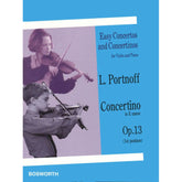 Portnoff, Leo - Concertino in E Minor for Violin and Piano, Op 13 - Bosworth