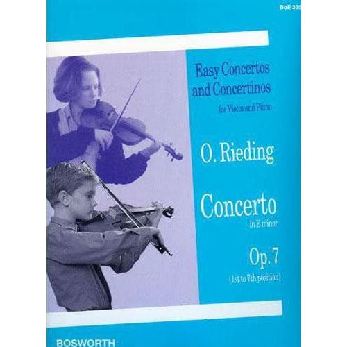 Rieding, Oskar - Violin Concerto in E Minor, Op 7 - Violin and Piano - Bosworth