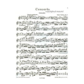 Rieding, Oskar - Violin Concerto in E Minor, Op 7 - Violin and Piano - Bosworth