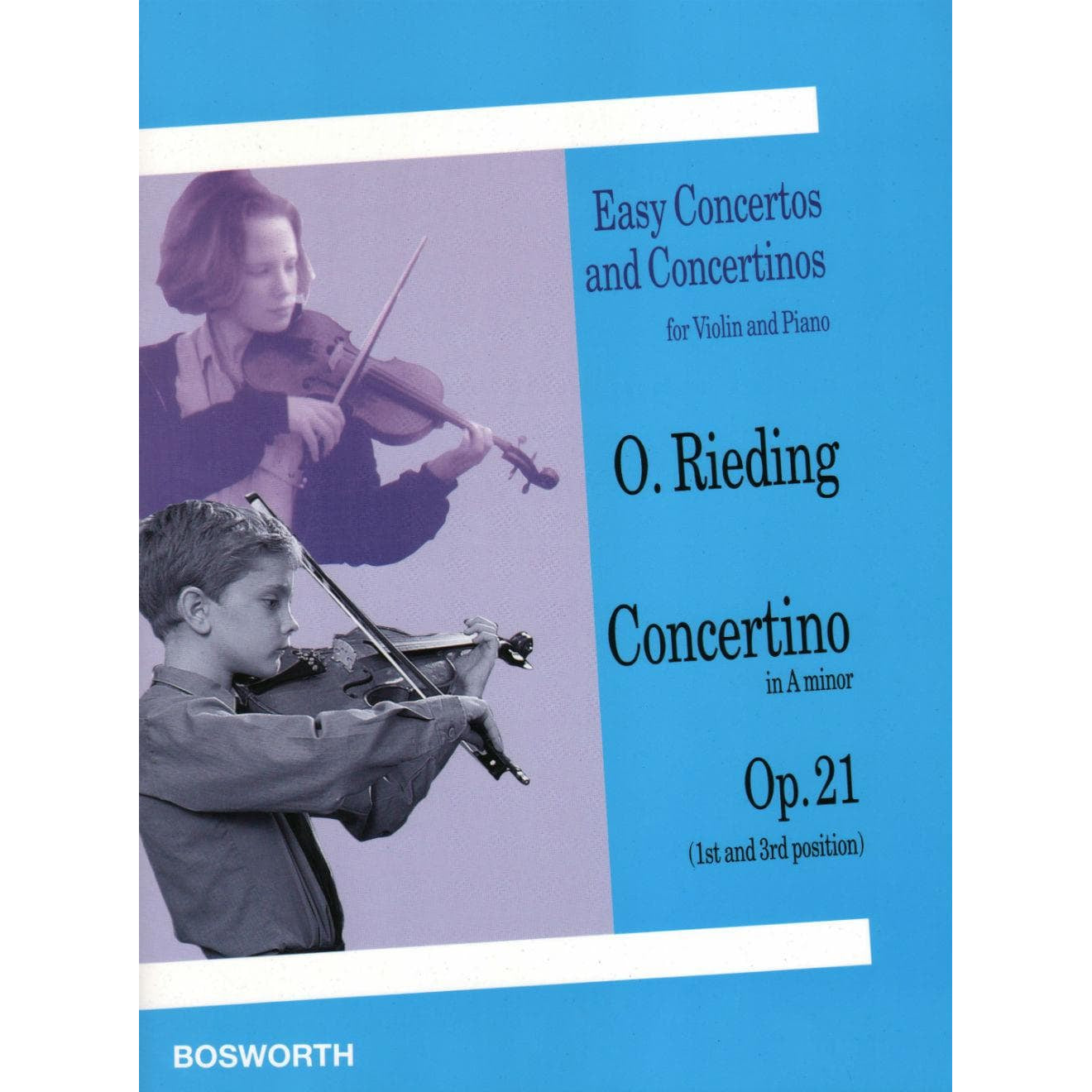 Rieding, Oscar - Concertino In a minor Op 21 For Violin and Piano Published by Bosworth & Co