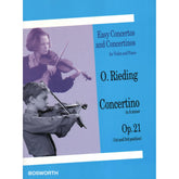 Rieding, Oscar - Concertino In a minor Op 21 For Violin and Piano Published by Bosworth & Co