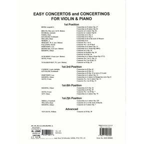 Rieding, Oskar - Concertino in D Major for Violin and Piano, Op 25 - Violin and Piano - Bosworth