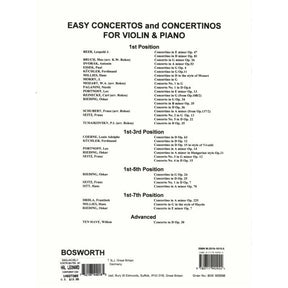 Rieding, Oskar - Violin Concerto in G Major, Op 34 - Violin and Piano - Bosworth