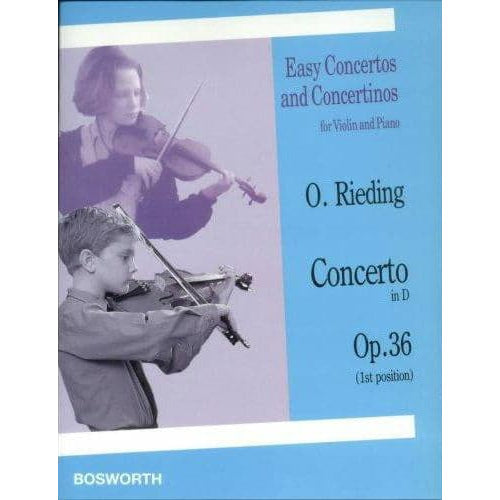 Rieding, Oskar - Violin Concerto in D Major, Op 36 - Violin and Piano - Bosworth