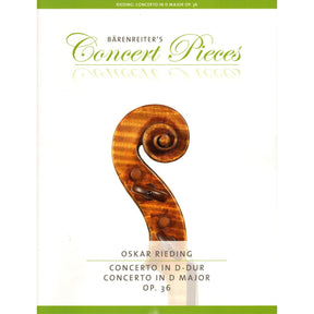 Rieding, Oskar - Violin Concerto in D Major, Op 36 - Violin and Piano - Barenreiter
