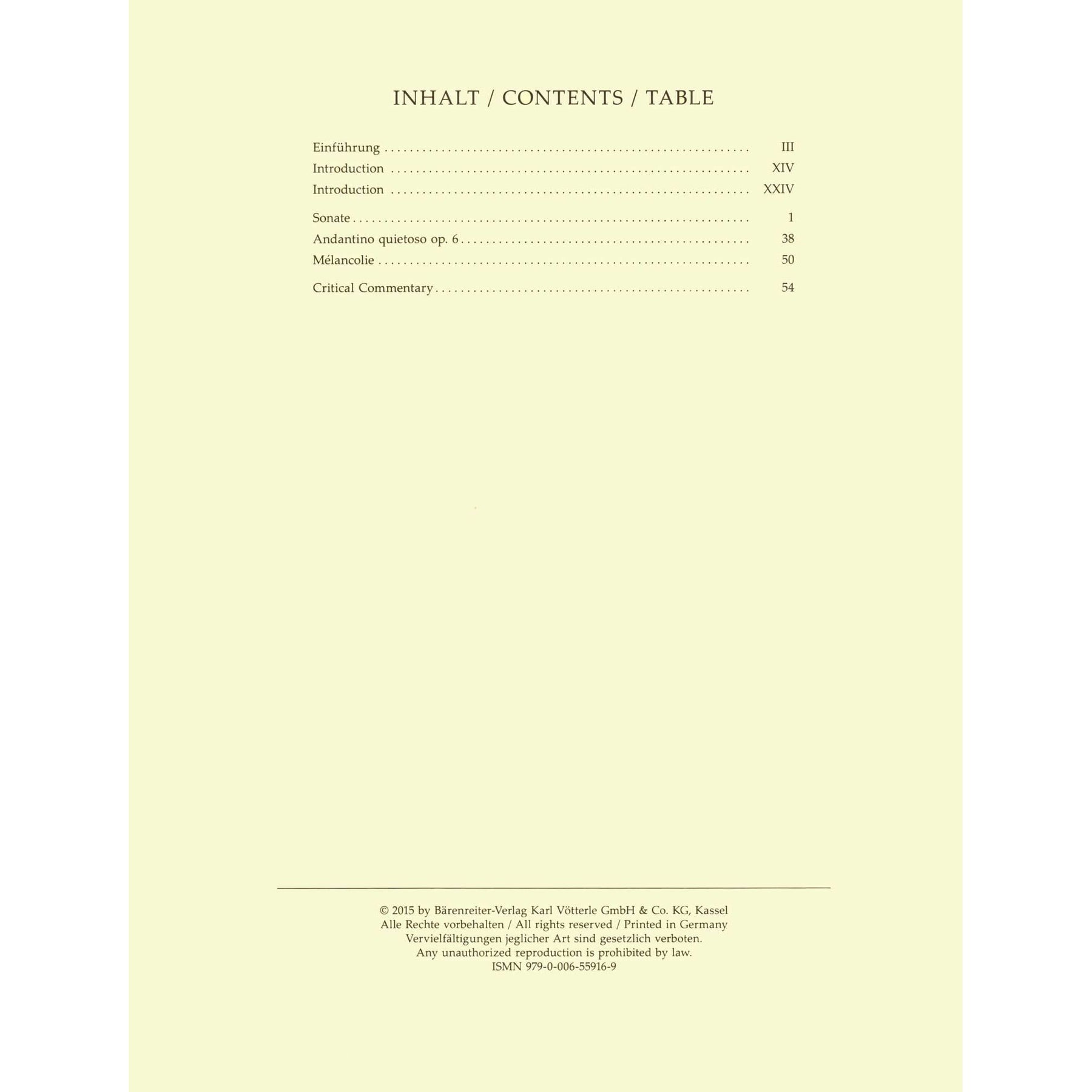 Franck, Cesar - Sonata, Andantino Quietoso, and Melancolie - for Violin and Piano - edited by Woodfull-Harris - Barenreiter URTEXT