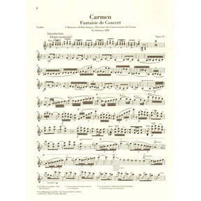 Sarasate, Pablo - Carmen Fantasy, Op. 25 - Violin and Piano - edited by Peter Jost - G Henle Verlag URTEXT
