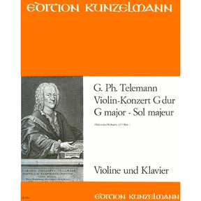 Telemann, Georg Philipp - Concerto In G Major, TWV 51:G8 For Violin and Piano Edition Kunzelmann