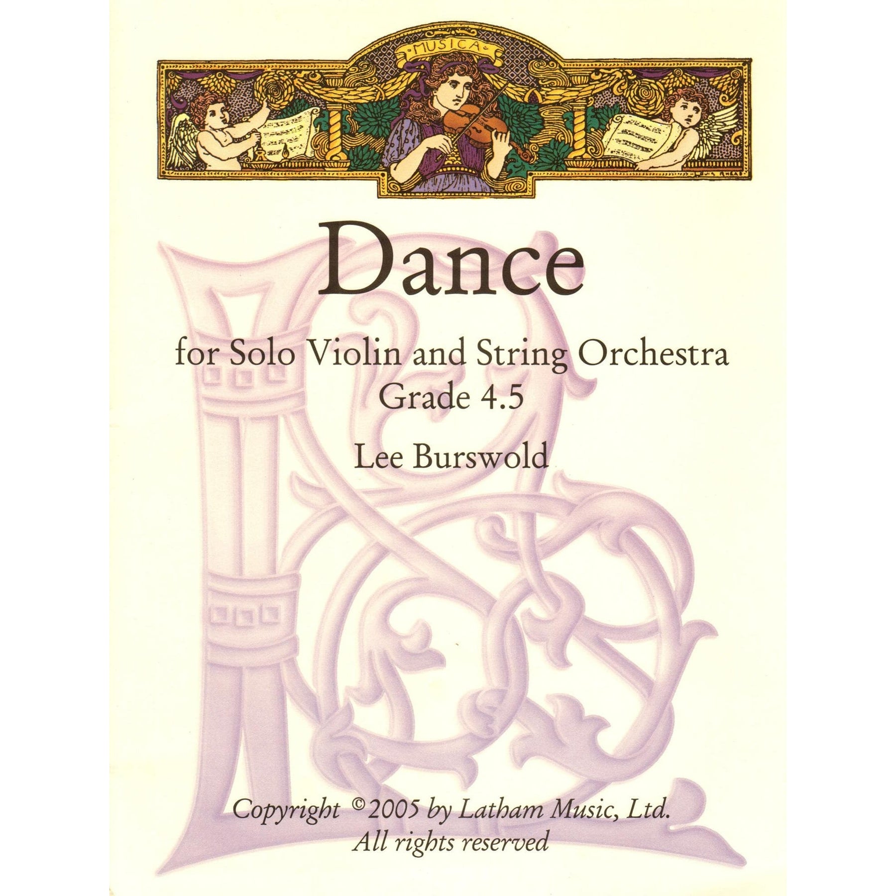 Burswold, Lee - Dance for Solo Violin and String Orchestra - Latham Music