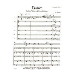 Burswold, Lee - Dance for Solo Violin and String Orchestra - Latham Music