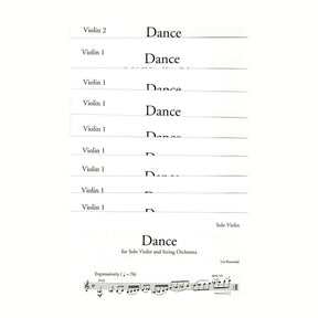 Burswold, Lee - Dance for Solo Violin and String Orchestra - Latham Music