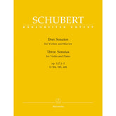 Schubert, Franz - Three Sonatinas, Op 137 For Violin and Piano URTEXT Published by Barenreiter