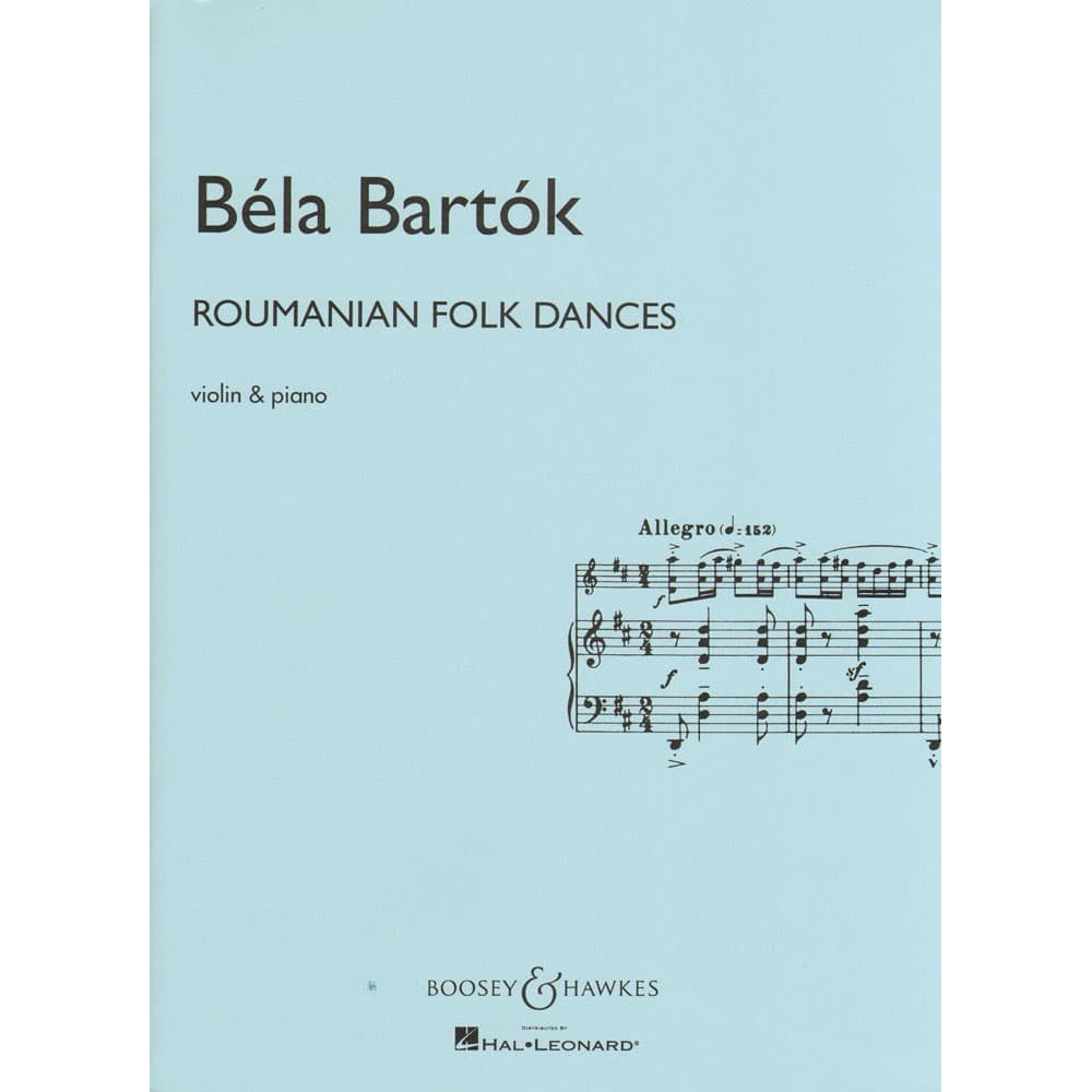 Bartok, Bela - Roumanian Folk Dances Sz 68 for Violin and Piano - Boosey & Hawkes Edition