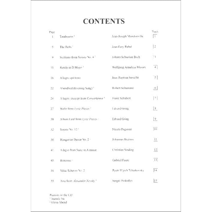 Solos for the Violin Player - Violin and Piano - edited by Josef Gingold - G Schirmer Edition