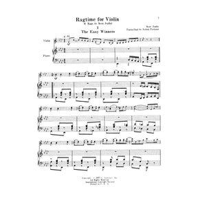 Joplin, Scott - Ragtime for Violin: 6 Scott Joplin Rags - Violin and Piano - arranged by Itzhak Perlman - Great Performer's Edition (Schirmer/Hal Leonard)
