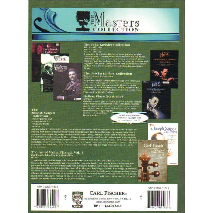 Hebrew Melodies for Violin and Piano - edited by Eric Wen - published by Carl Fischer