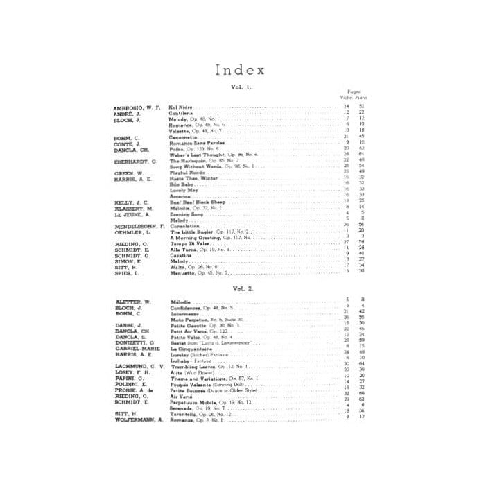 Violinist's First Solo Album, Volume 2 - Violin and Piano - edited by George Perlman - Carl Fischer
