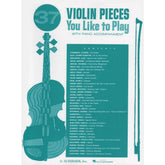 37 Violin Pieces You Like to Play - Violin and Piano - G Schirmer Edition