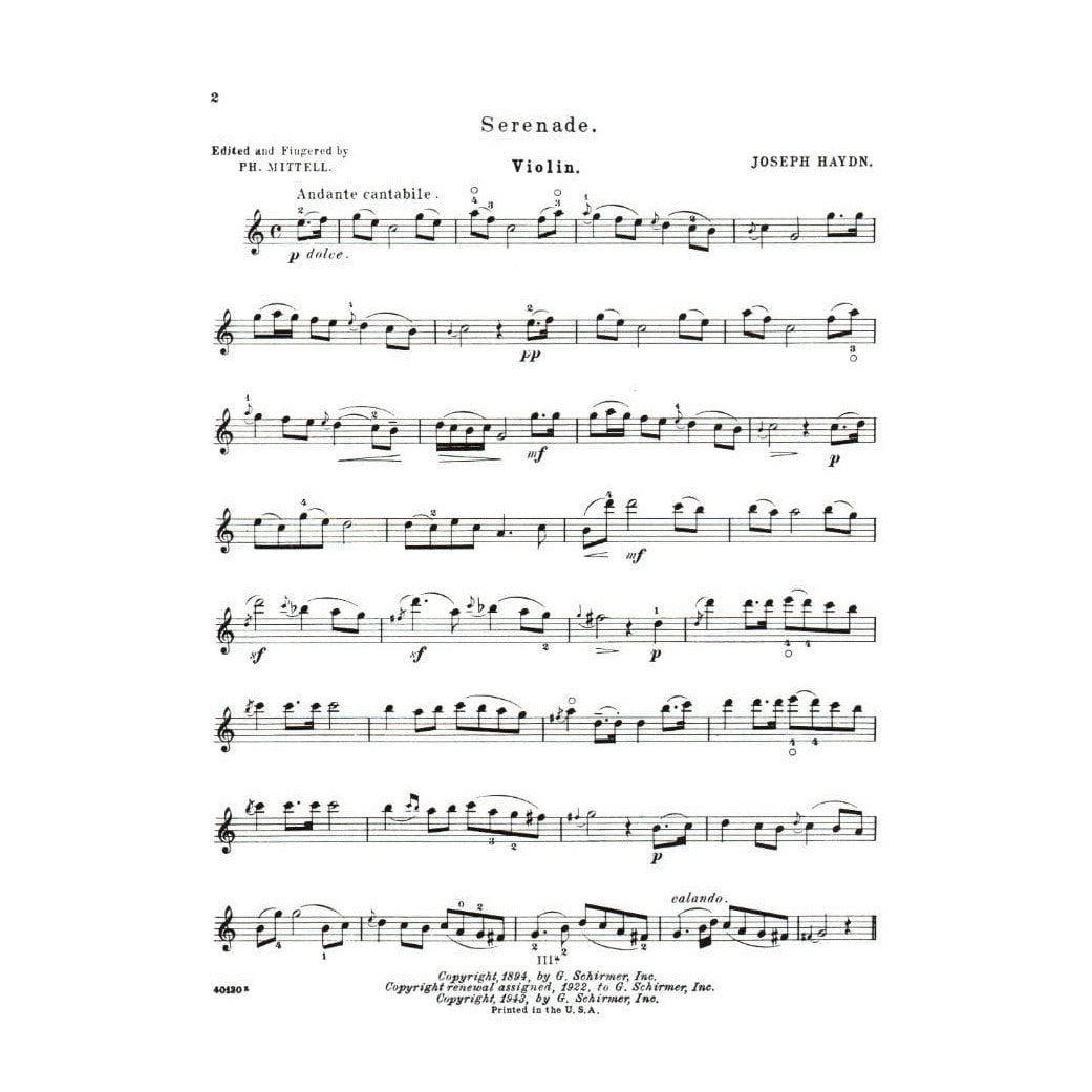 37 Violin Pieces You Like to Play - Violin and Piano - G Schirmer Edition