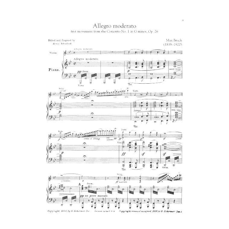 Violin Classics: 12 Pieces by 11 Composers (Advanced Level) - Violin and Piano - Schirmer