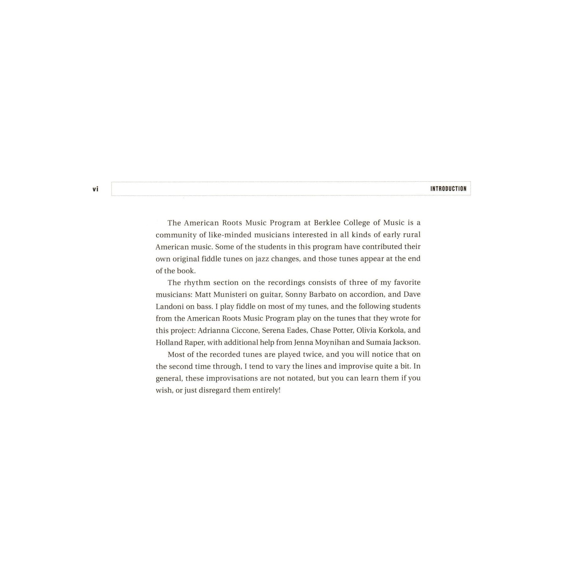 Fiddle Tunes on Jazz Changes - by Matt Glaser - for Violin with Audio Accompaniment Access - Berklee Press