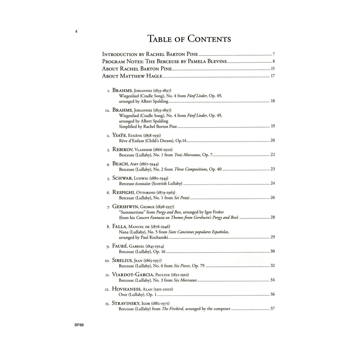 Violin Lullabies - 27 Pieces for Violin and Piano (online PDF and Audio included) - edited by Rachel Barton Pine - Carl Fischer Publication