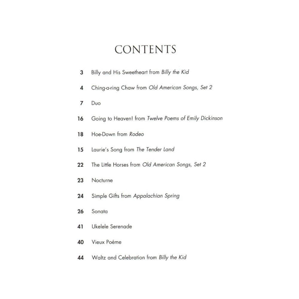 Copland, Aaron - The Copland Violin Collection: 13 Pieces for Violin and Piano - Boosey & Hawkes Edition