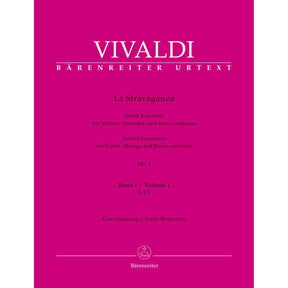 Vivaldi, Antonio - La Stravaganza Vol 1, 1-6 - Op 4 - for Violin and Piano - Barenreiter URTEXT