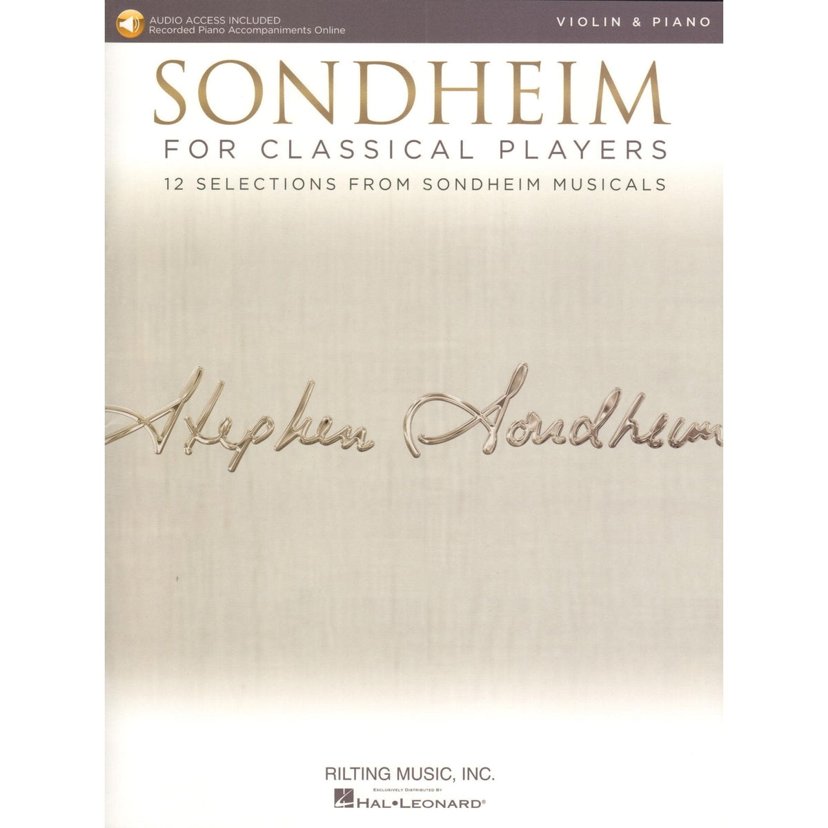 Sondheim for Classical Players - Violin and Piano - with Online Audio Accompaniment/Sheet Music - Hal Leonard