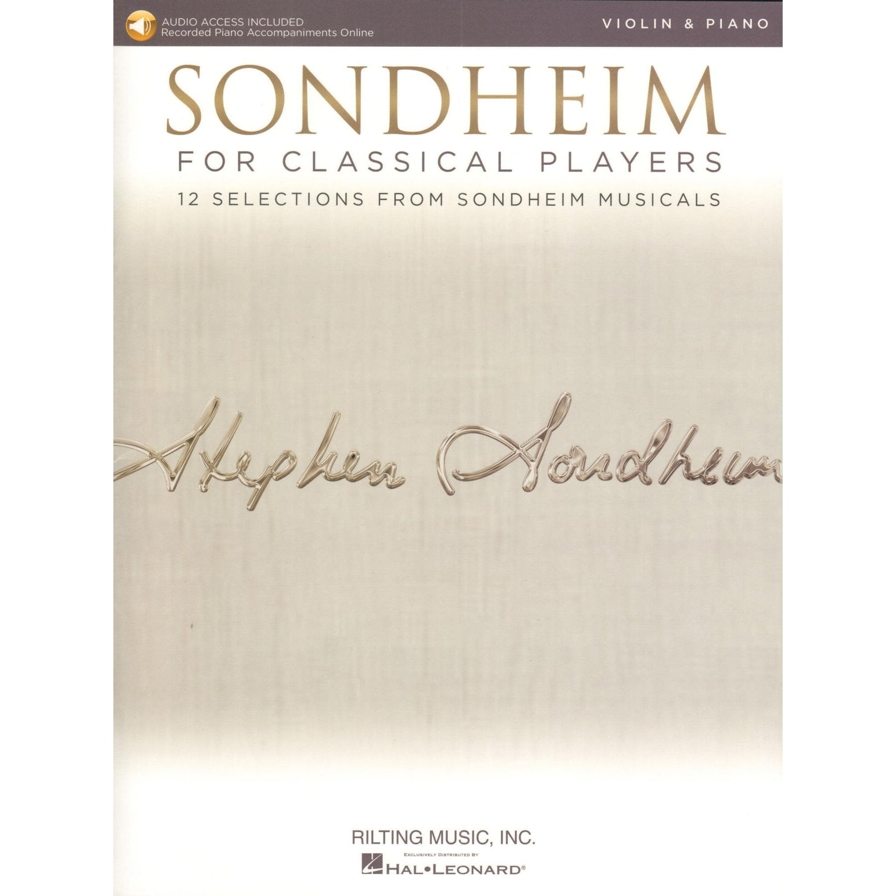 Sondheim for Classical Players - Violin and Piano - with Online Audio Accompaniment/Sheet Music - Hal Leonard
