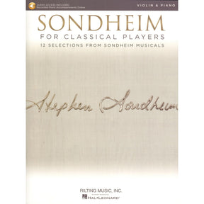 Sondheim for Classical Players - Violin and Piano - with Online Audio Accompaniment/Sheet Music - Hal Leonard
