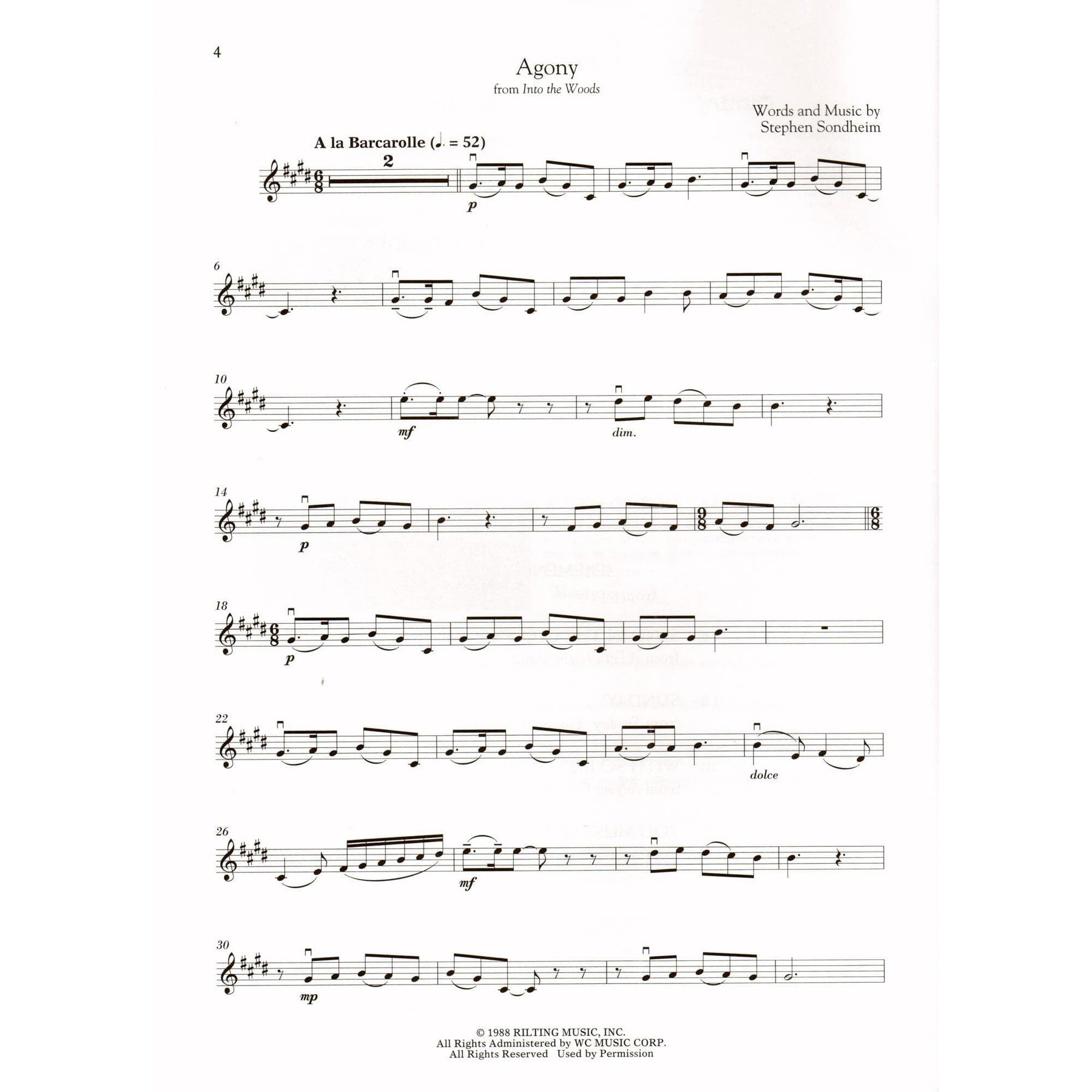 Sondheim for Classical Players - Violin and Piano - with Online Audio Accompaniment/Sheet Music - Hal Leonard