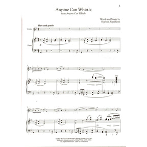 Sondheim for Classical Players - Violin and Piano - with Online Audio Accompaniment/Sheet Music - Hal Leonard