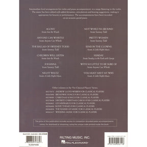 Sondheim for Classical Players - Violin and Piano - with Online Audio Accompaniment/Sheet Music - Hal Leonard