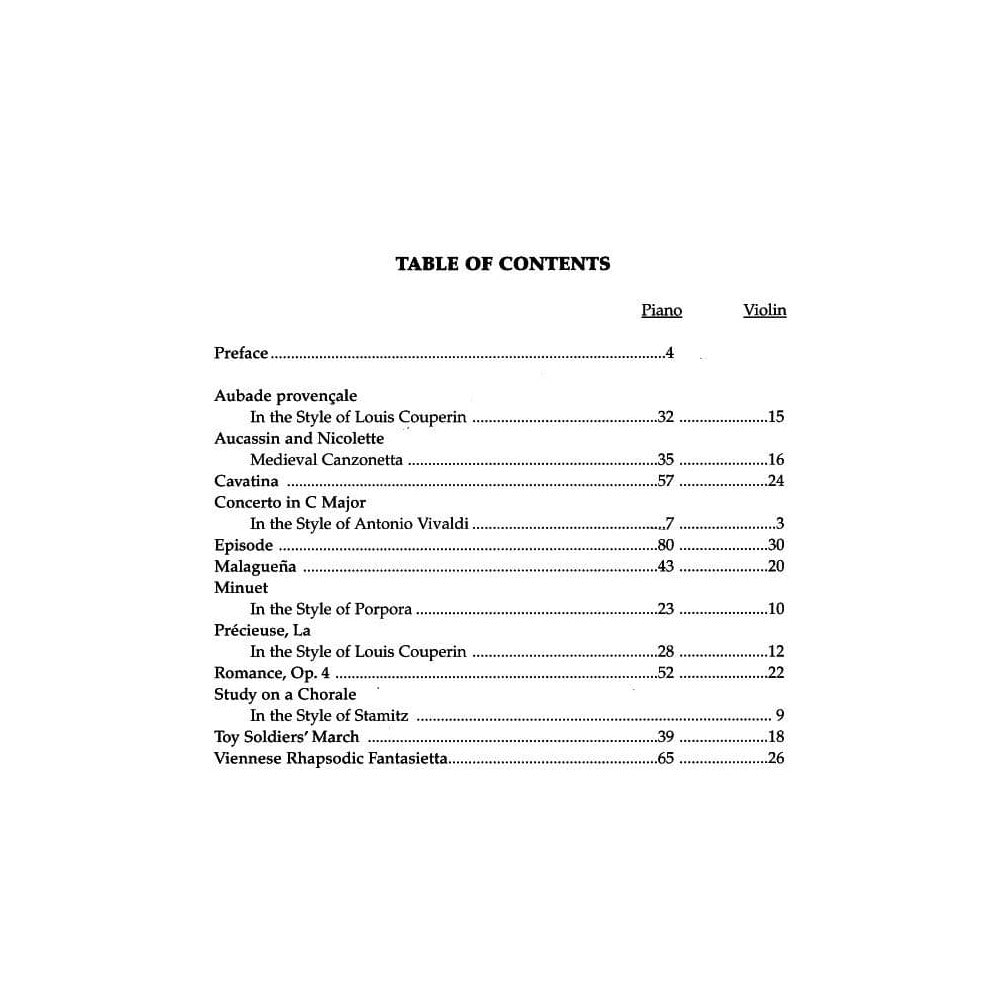 The Fritz Kreisler Collection, Volume 4 - Violin and Piano - edited by Eric Wen - Carl Fischer Edition