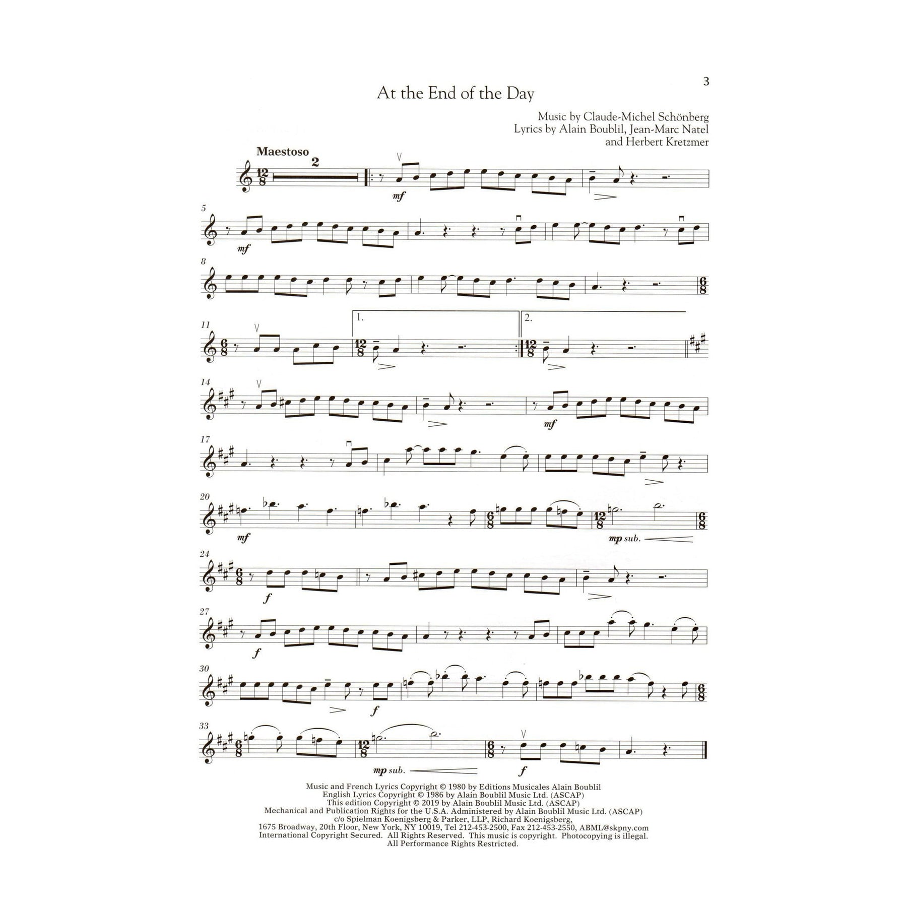 Les Miserables for Classical Players - Violin and Piano - with Online Audio Accompaniment/Sheet Music - Hal Leonard