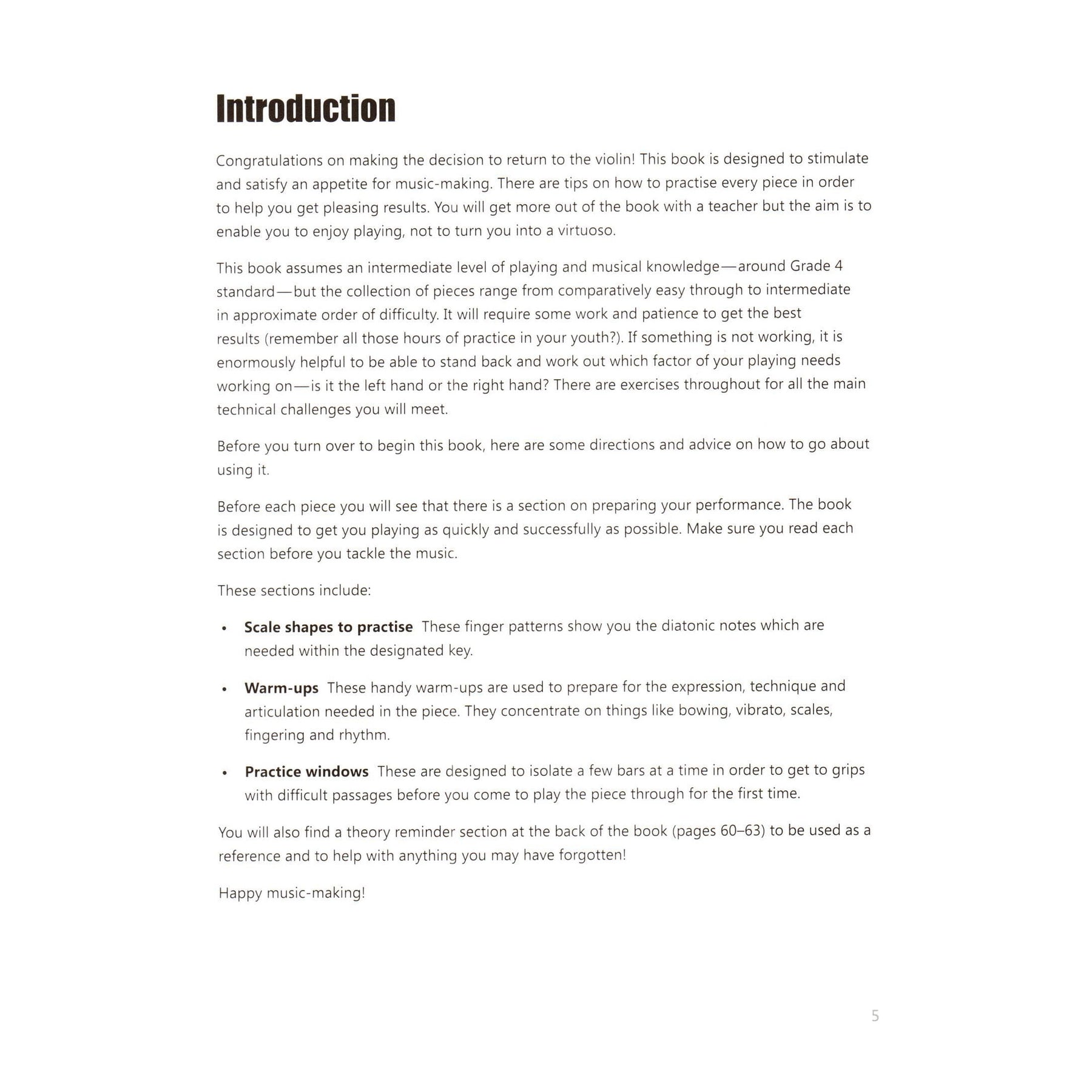 Restart Violin - 12 Pieces and Instructions to Start Playing Again - by Helena Ruinard - for Violin with CD - Wise Publications