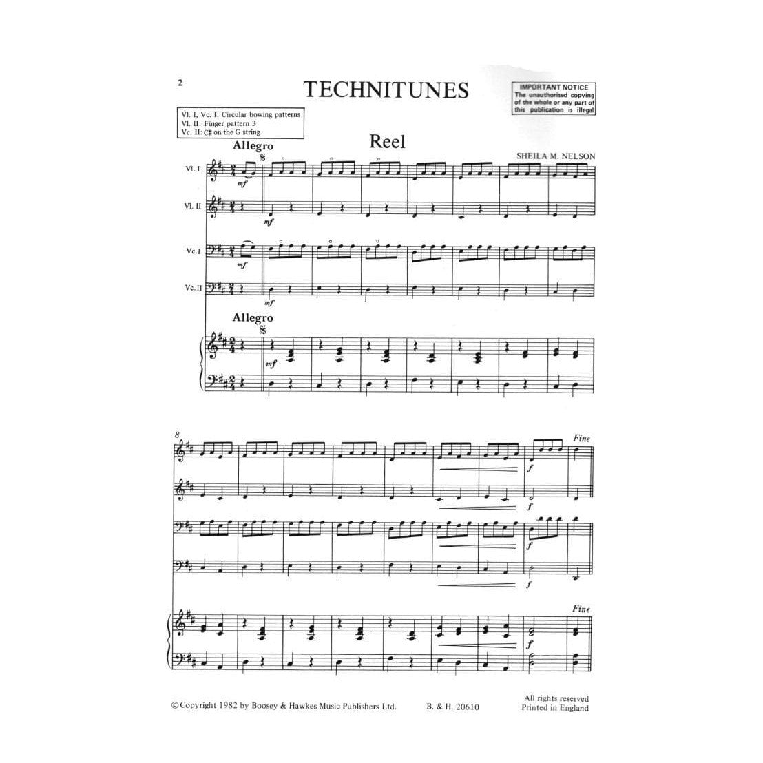 Sheila Nelson - Technitunes  Teacher's Book Published by Boosey & Hawkes