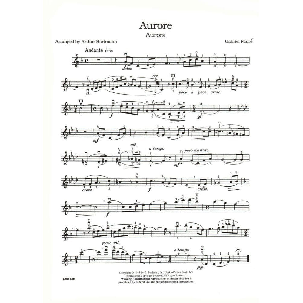 All Time Favorite Violin Solos - Violin and Piano - G Schirmer Edition (Hal Leonard)