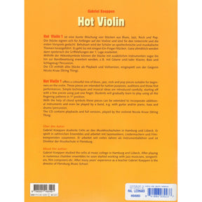 Koeppen, Gabriel - Hot Violin 1 - for Violin and Piano - with CD - Schott