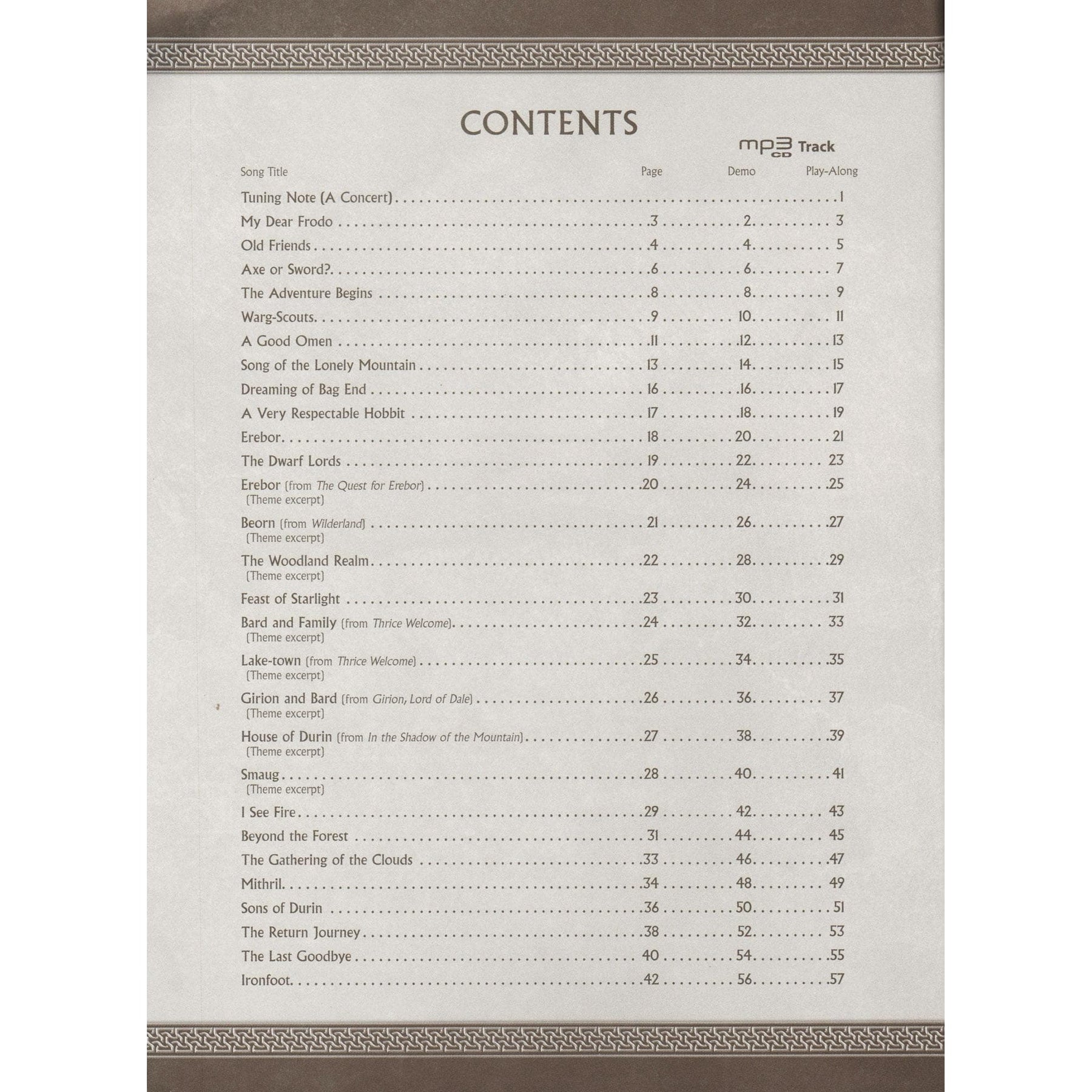 Howard Shore - The Hobbit: Instrumental Solos - for Violin with CD or Piano - Alfred